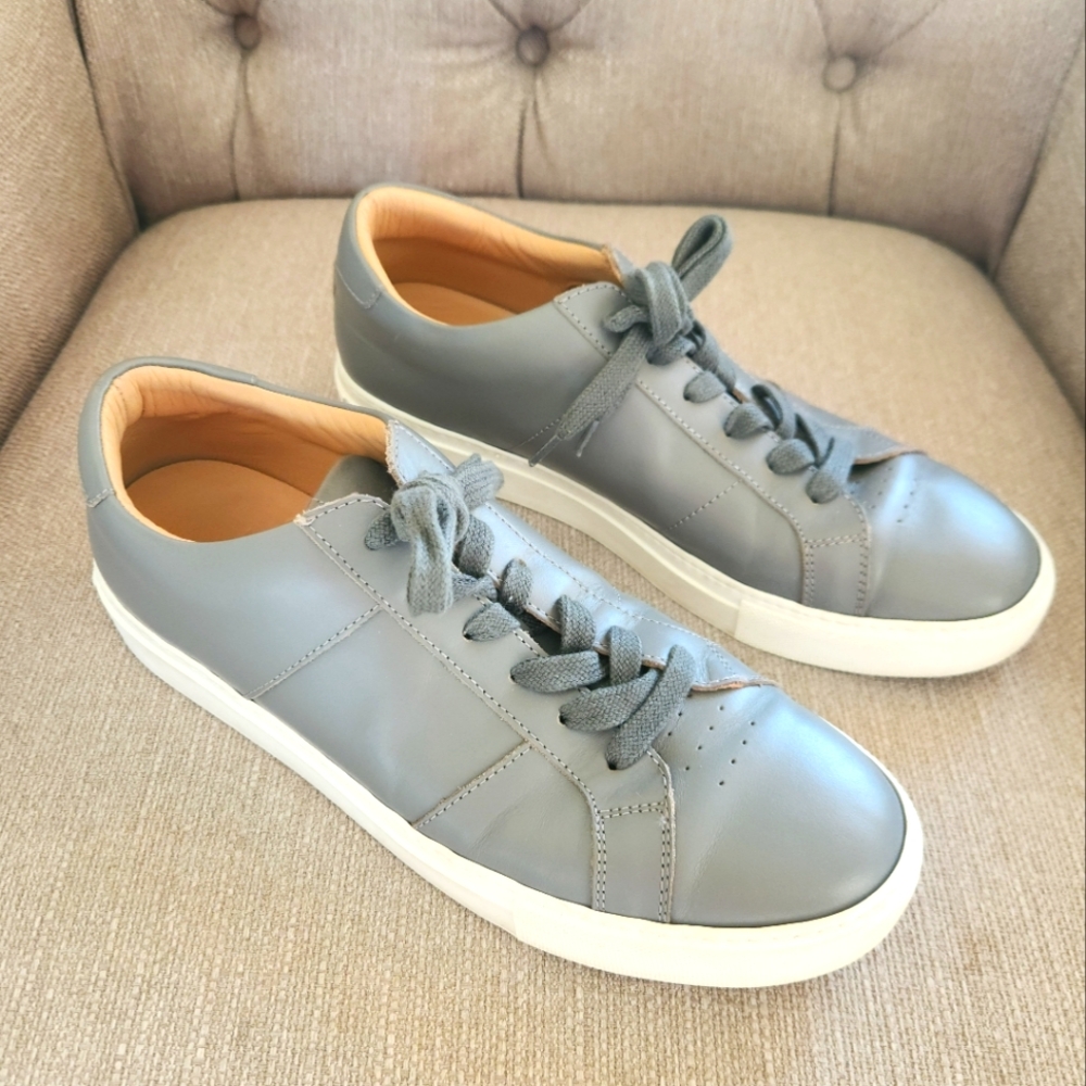 GREATS Mens Royale Sneakers Ash Gray White
